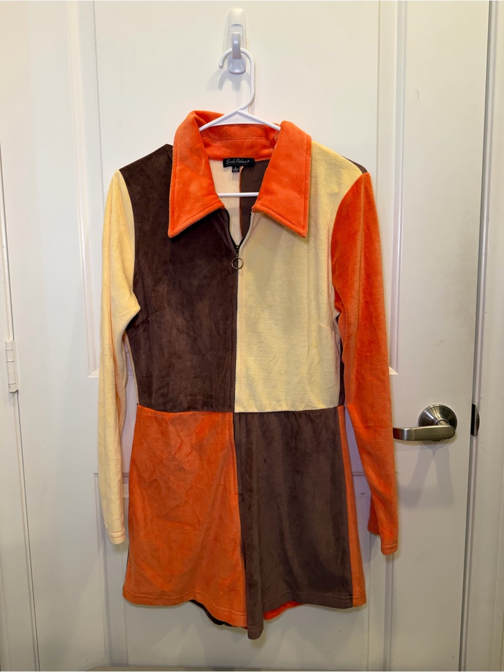 NWOT Unique Vintage Smak Parlour Fall Colorblock Ladies Romper